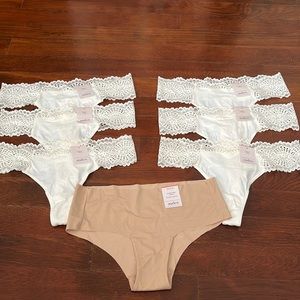 NWT* 7 pairs Auden thong/panty bundle